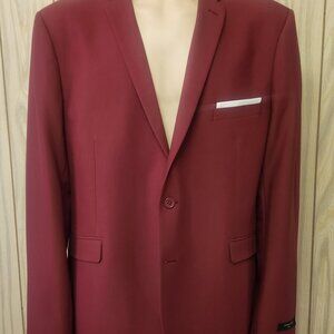 dark red sport coat 54R Emmanuel Italy NWT
